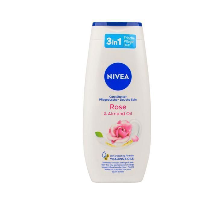 Crème de Douche - NIVEA - Care & Roses - 250ml - Non gras - Pour Femme