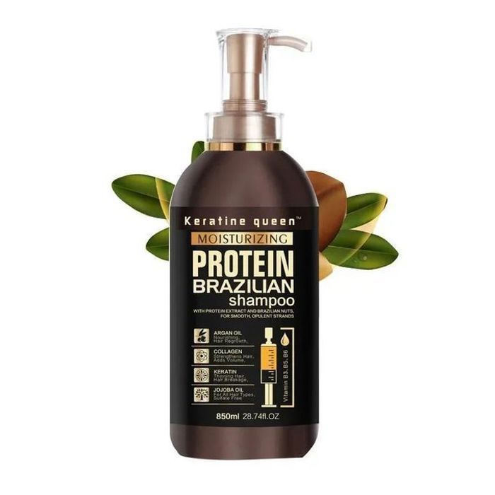 Shampooing Keratine Queen Protein - Sans sulfate - 800 ml
