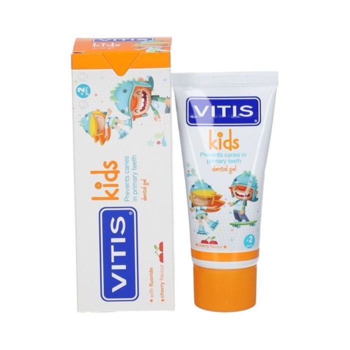 Gel dentaire - VITIS - Kids - Saveur cerise - 1000 ppm fluorure - Vegan