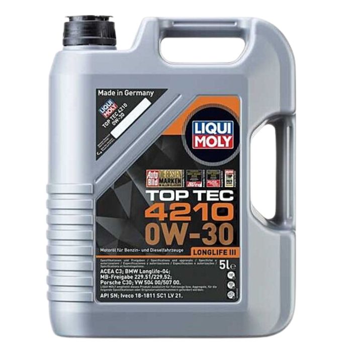 Huile moteur légère haute technologie Top Tec 4210 0W-30 5L Liqui moly