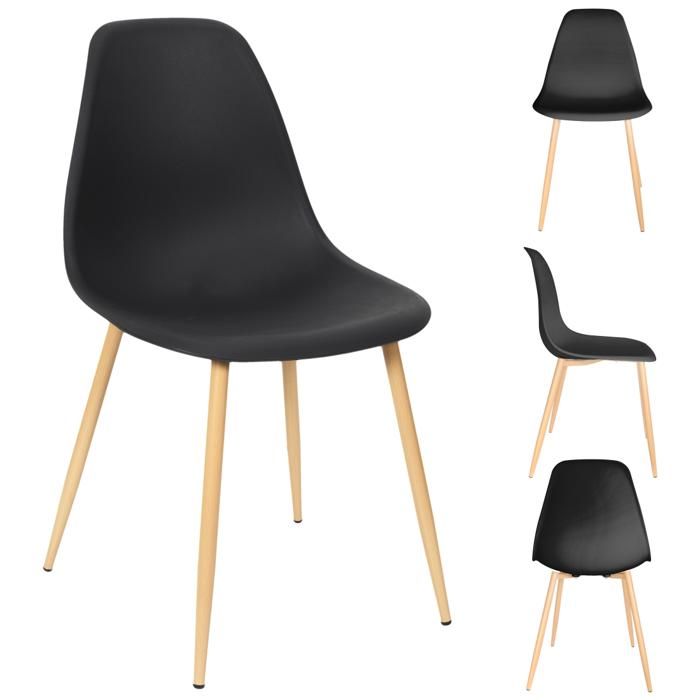 CHAISE SCANDINAVE GUSTAV NOIRE PIEDS M6