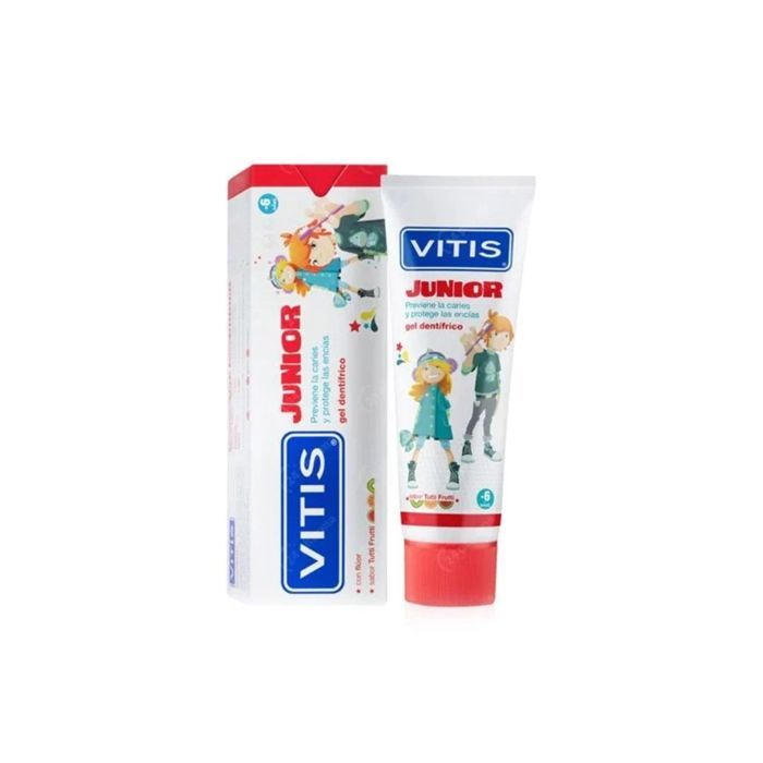 Gel dentifrice - VITIS - Junior - 75 ml - Vegan - Gout tutti frutti