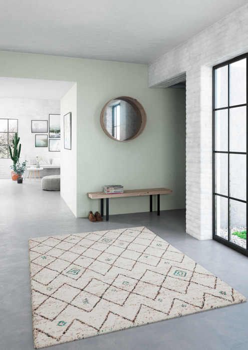 Tapis moderne - DANSMAMAISON - 160×230 cm - Beige - Rectangulaire - Synthétique