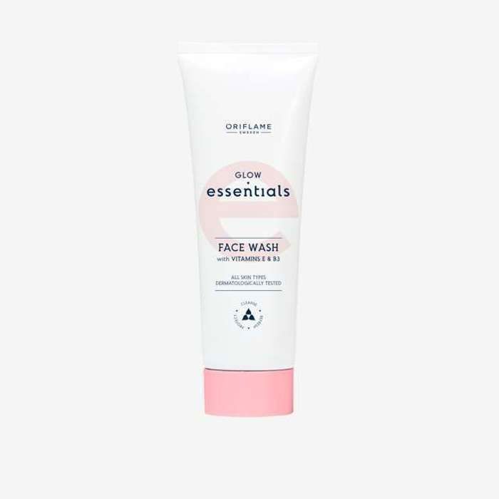 Nettoyant pour le Visage - Glow Essentials - 125 ml - Vitamines E et B3 - Hypoallergénique - Tous types de peau