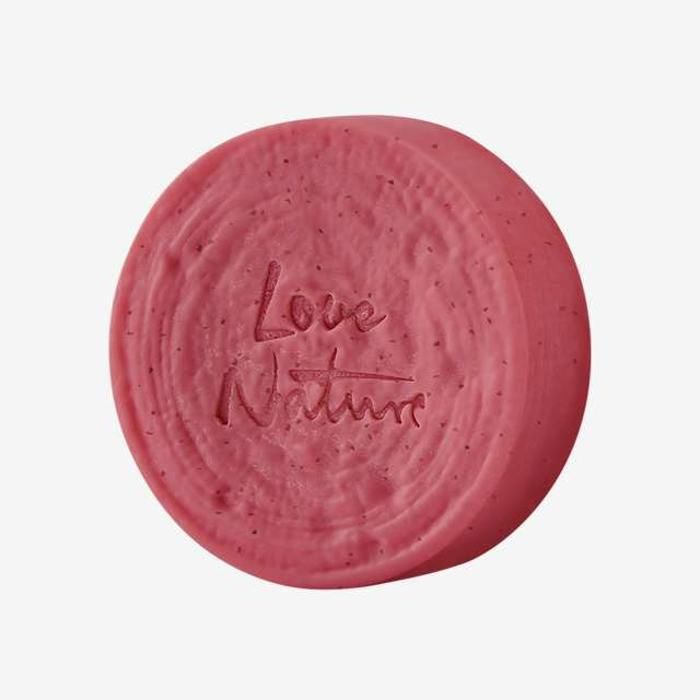 Savon Exfoliant - Love Nature - Menthe et Framboise - 75 g - Énergisant - Sans alcool