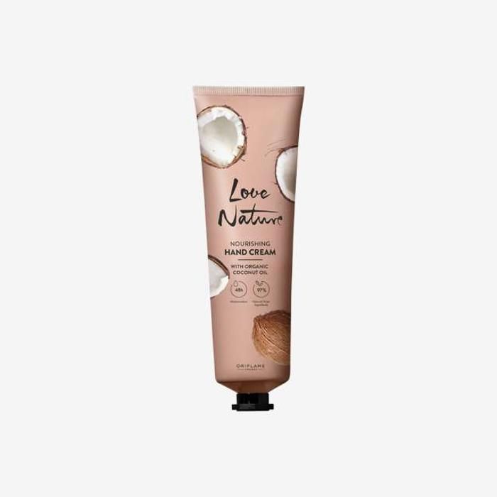 Crème nourrissante pour les mains à l'huile naturelle de noix de coco Love Nature 150 ml
