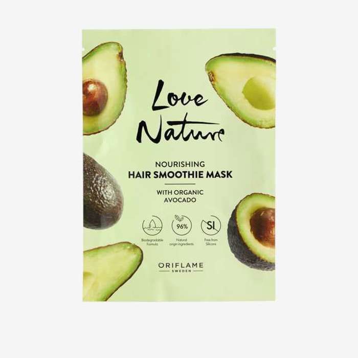 Masque Smoothie - ORIFLAME - Love Nature - Extrait Naturel d'Avocat - 30 ml - Tous types de cheveux