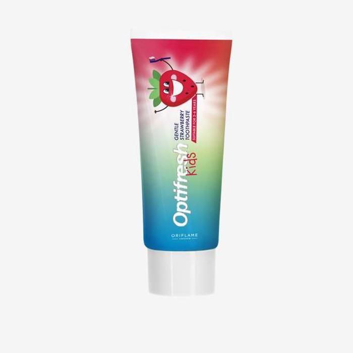 Dentifrice Doux pour Enfants - ORIFLAME - Optifresh - 50 ml - Goût Fraise - Nettoyage Doux