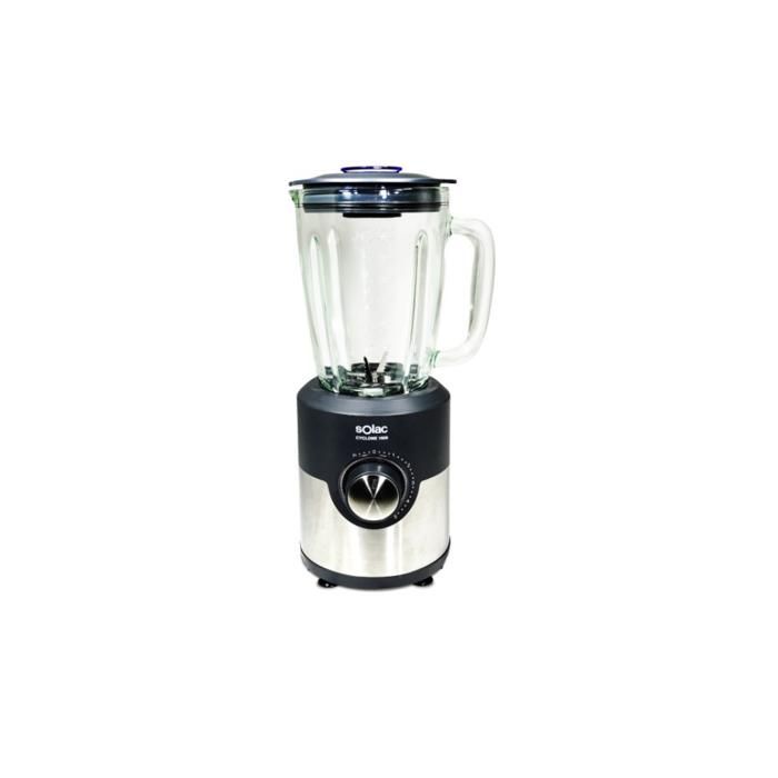 Blender - SOLAC - CYCLONE - 1.75L - 1600W - Lames inox 6 tranches - Fonction turbo