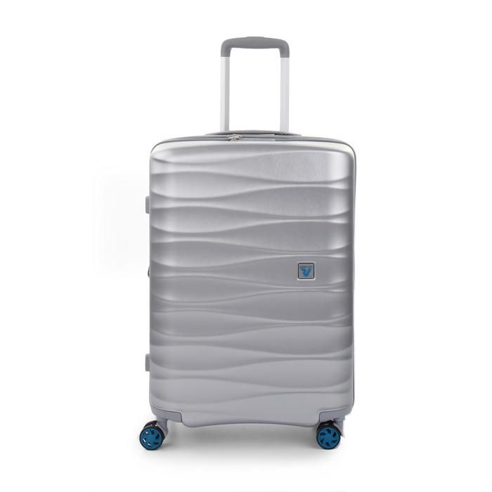 Valise - RONCATO - STELLAR - Argentée - 64 cm - 4 Roulettes Multidirectionnelles