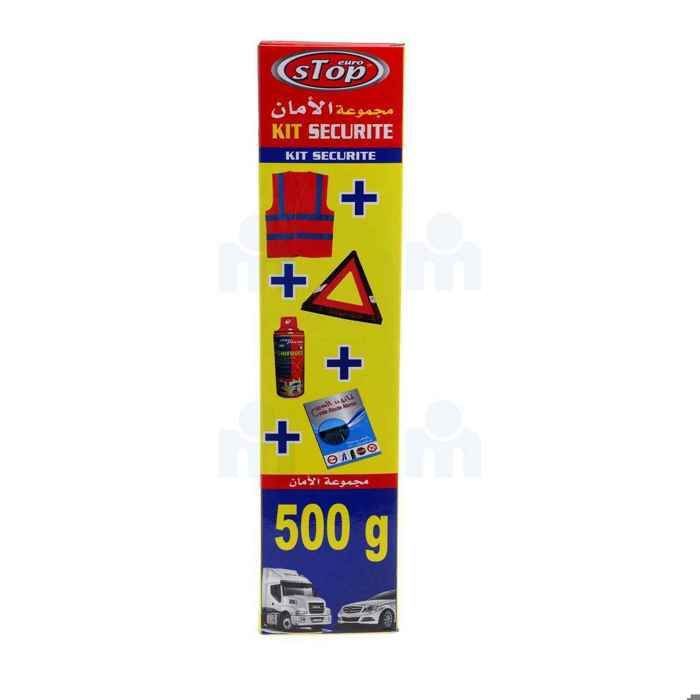 Kit de sécurité triangle d'en panne + gilet + extincteur 500g - STOP EURO
