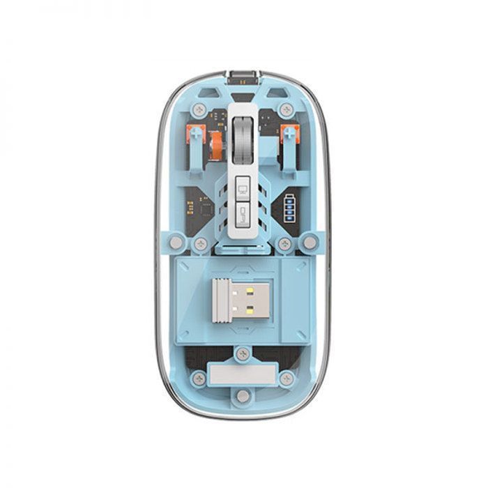 Souris Sans Fil Dual mode rechargeable silencieuse Magnétique WiWU Crystal