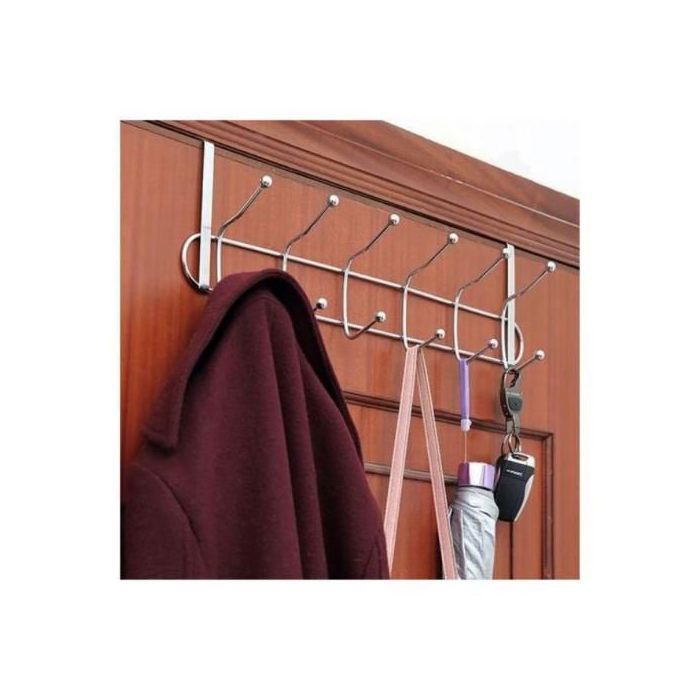 Cintre décoratif - T.deco - 12 crochets - Acier inoxydable - Résistant à la rouille - Design contemporain