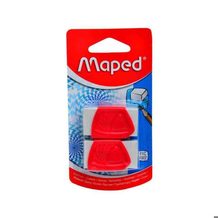 Lot de 2 gommes à effacer en plastic dur - MAPED