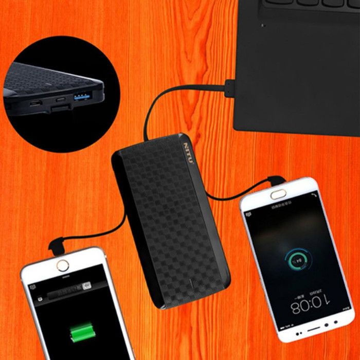 NITU Built-in 3-cable Power Bank  (8000mAh)