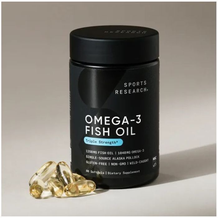 Huile de poisson Omega-3 Fish Oil, Triple Strength, 1,250 mg, 90 Softgels