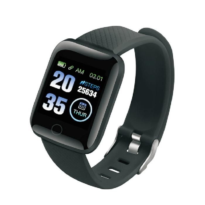 CITYTEK - Smart Watch carré Bluetooth 5.0 MF109307 - Noir