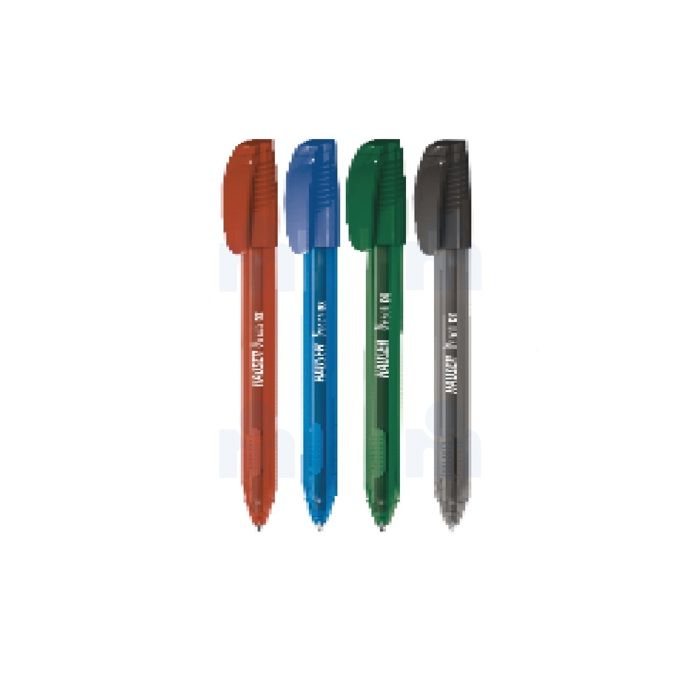 Stylos à bille teinté Peach DX sous blister x4 couleurs - HAUSER