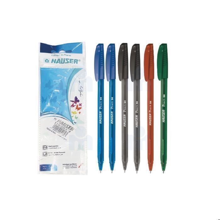 Stylos à Bille Teintée - HAUSER - Peach DX - 4 Couleurs - Multicolore - Mixte
