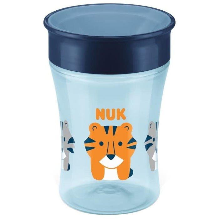 Tasse a bec - gobelet - verre d'apprentissage Nuk - 220976 - Gobelet Magic Cup 8 mois, 1 piece, 230 ml (couleurs assorties)