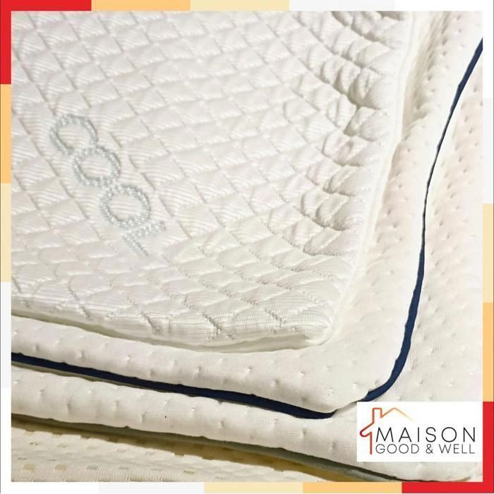 Housse d'oreiller - Europe - 60x60 cm - Tissu Stretch - Polyester - Blanc Passepoil Gris