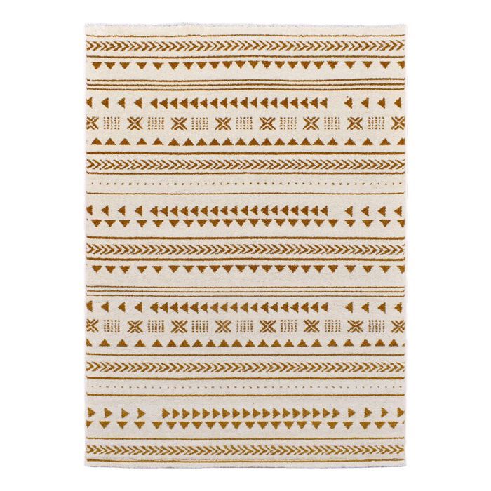 Tapis moderne - 120x170 cm - ETHNY camel, crème - Polypropylène - UN AMOUR DE TAPIS