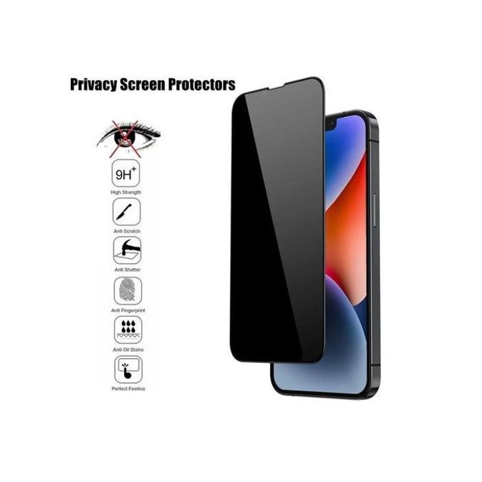 Incassable Fumé pour Iphone 14 pro Protecteur d'Écran de Confidentialité