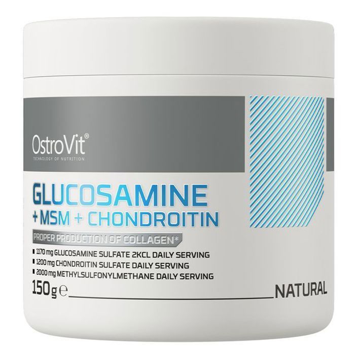Glucosamine + MSM + Chondroïtine 150 g Naturel - Santé des Articulations & Cartilage