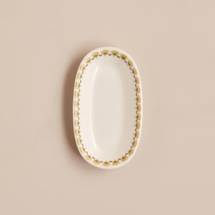 Assiette de présentation - BELLA MAISON - Gipsy Mix - Porcelaine - 19x11 cm - Lave-vaisselle compatible