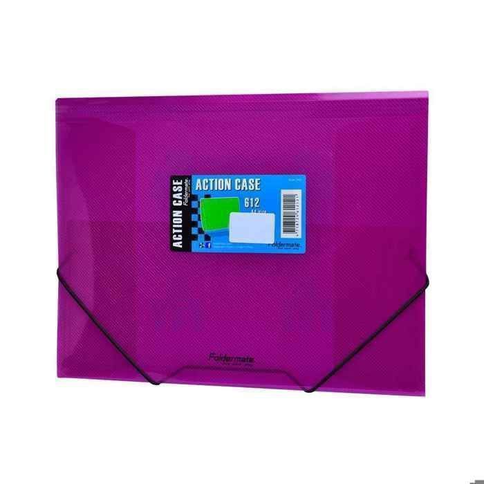 Chemise à rabats avec élastique - FOLDERMATE - A4 - Violet - Mixte - Adulte/Enfant