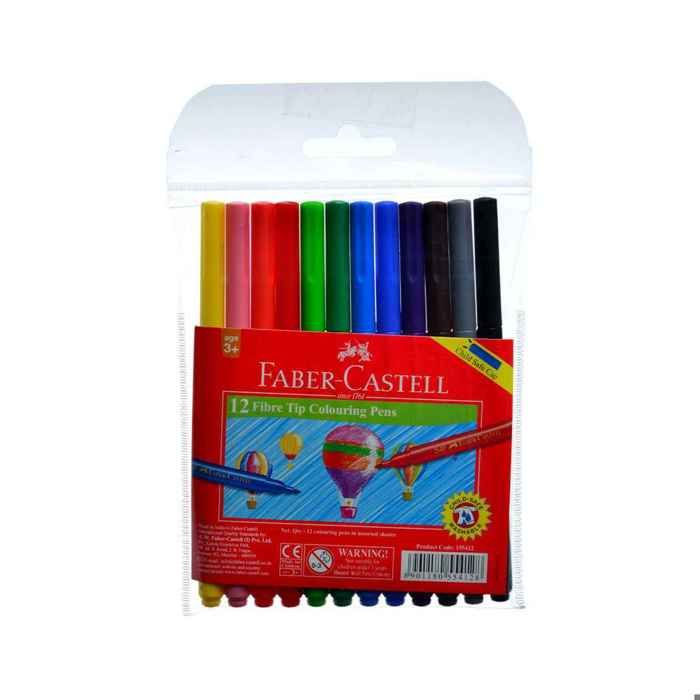 Pochette de Feutres de coloriage connectors x12 - FABER-CASTELL