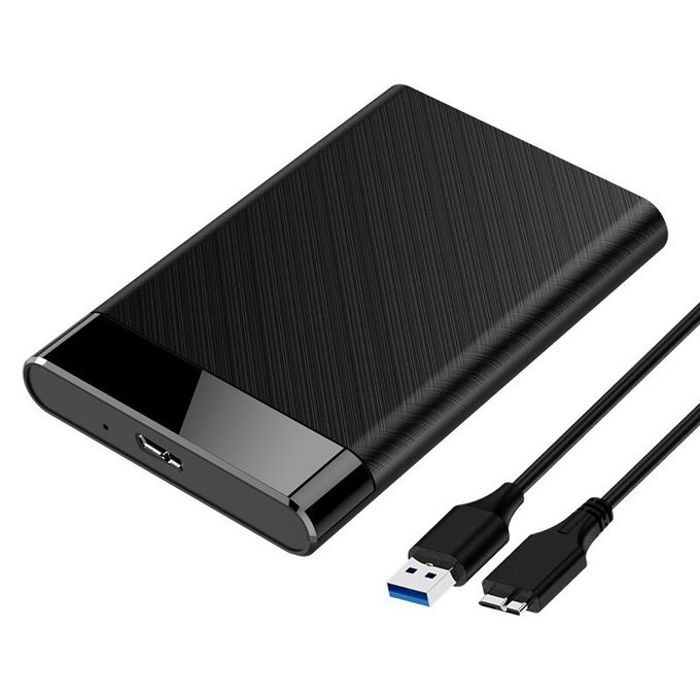 Boîtier de disque dur externe, USB 3.0 vers SATA III, coque SSD HDD, 2.5 pouces