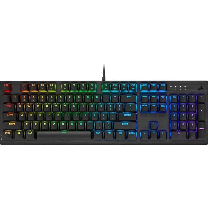 Clavier d'ordinateur - Corsair - K60 RGB Pro - USB - QWERTZ Allemand - Rétroéclairé