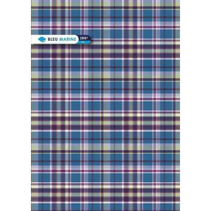 Registre - BLEU MARINE - 3 Mains - 288 Pages - 21x29,7cm - Quadrillé 5x5