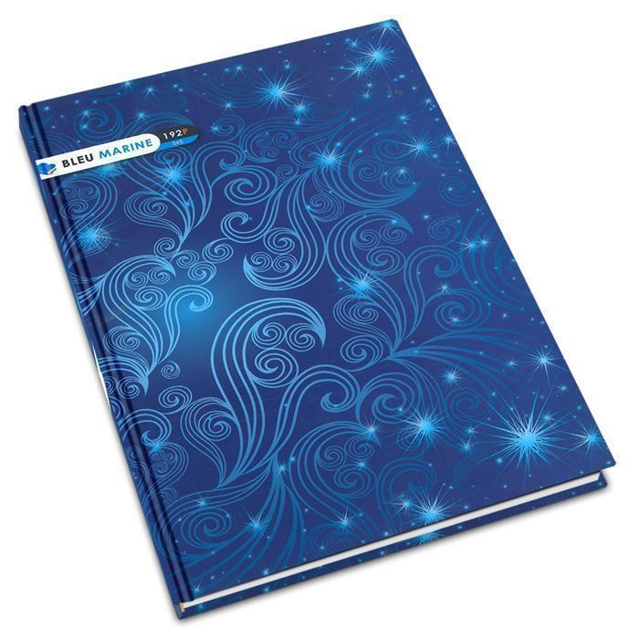 Registre 2 mains - BLEU MARINE - 192 pages - 21x29,7cm - 60g - Couleur Bleu