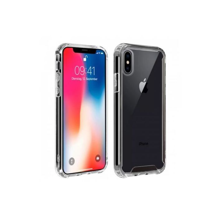 Coque - APOKIN - iPhone X / XS - Transparente - Gel Premium - Coins renforcés