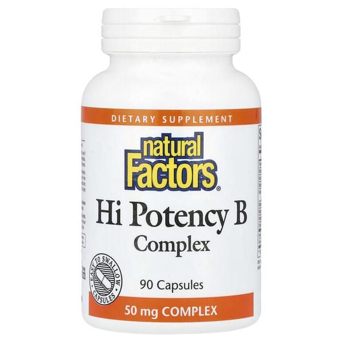 Hi Potency Complexe B, 90 capsules