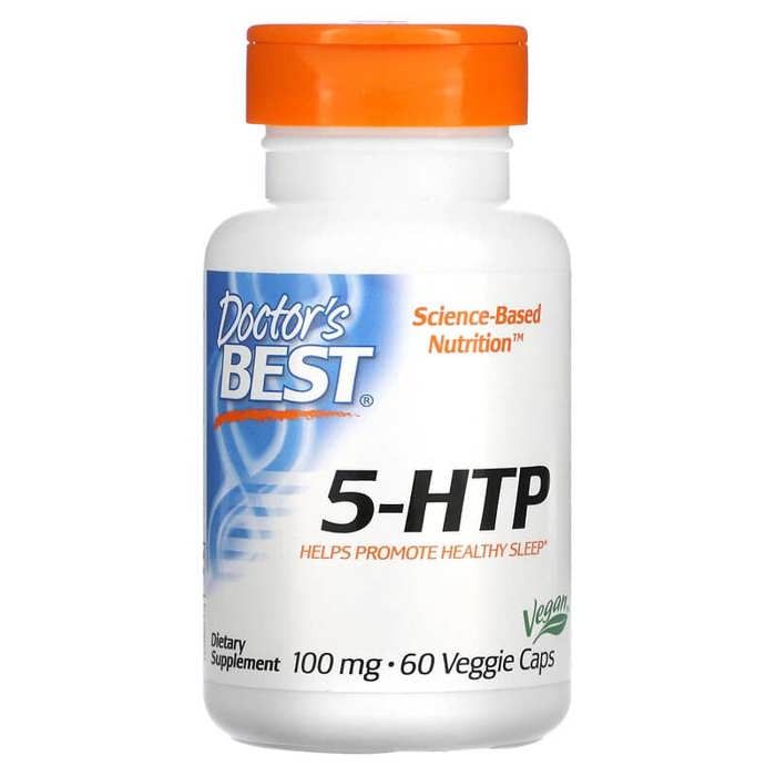 5-HTP, 100 mg, 60 capsules végétariennes.