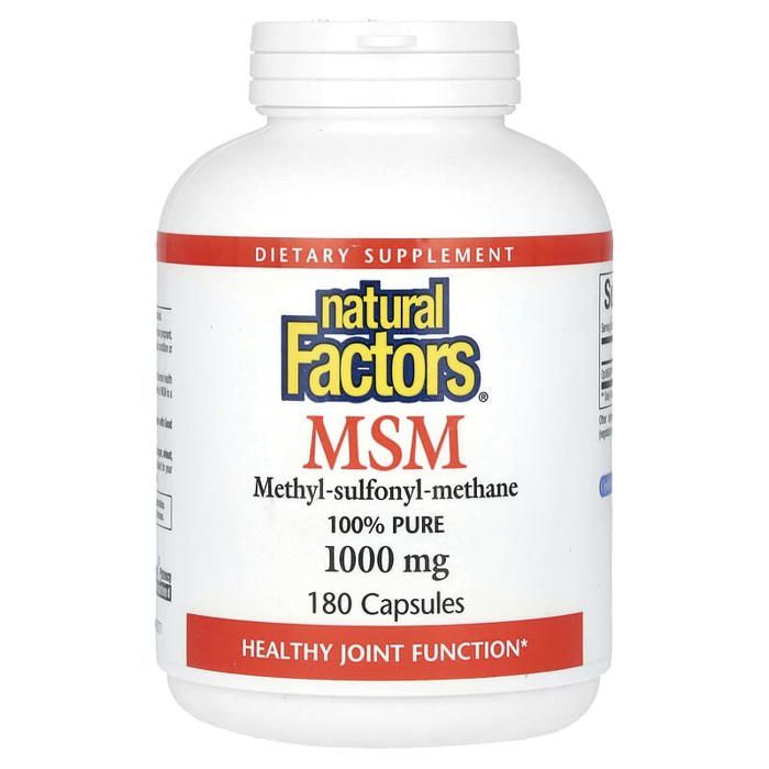 MSM, Méthyl-Sulfonyl-Méthane, 1 000 mg, 180 Gélules