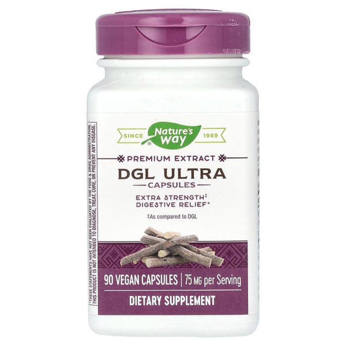 DGL Ultra, 75 mg, 90 Vegan Capsules