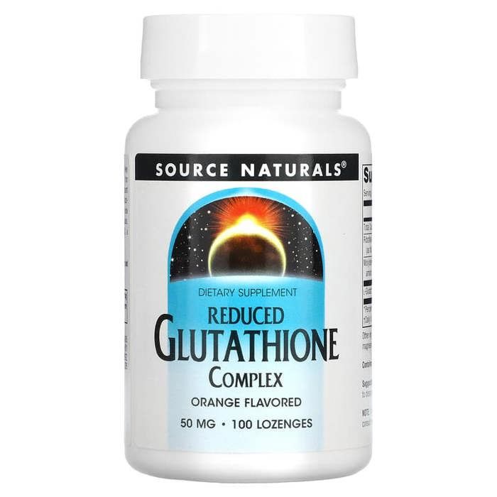 Reduced Glutathione Complex, Orange Flavored, 50 mg, 100 Lozenges