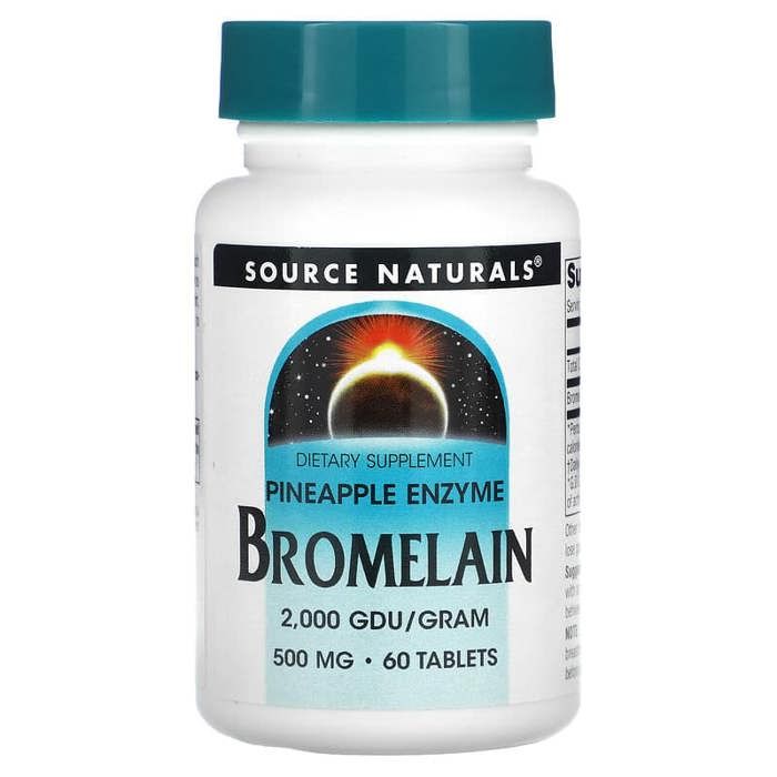 Bromelain 2,000 GDU/g, 500 mg, 60 Tablets