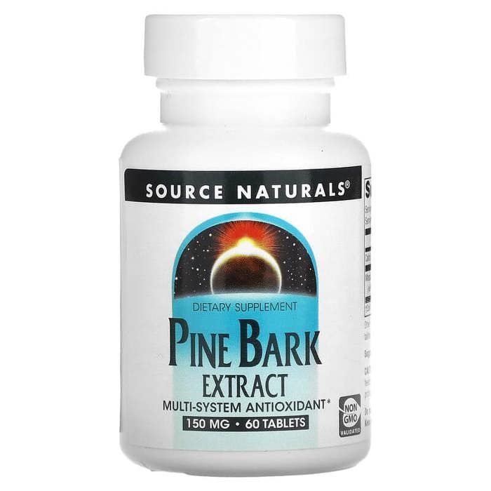 Pine Barkk Extract, 150 mg, 60 Tablets