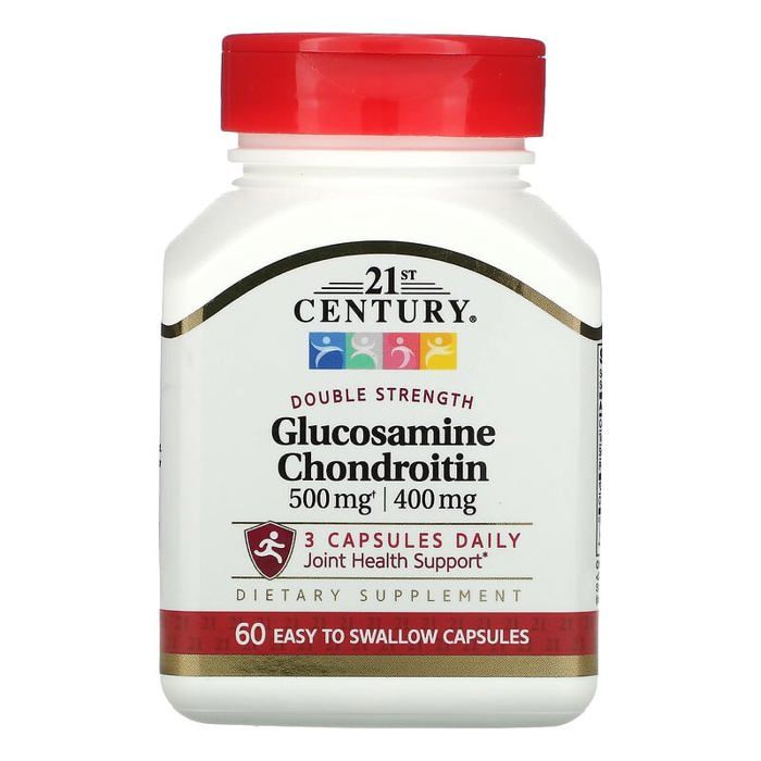 Glucosamine/Chondroïtine, Double efficacité, 60 capsules faciles à avaler