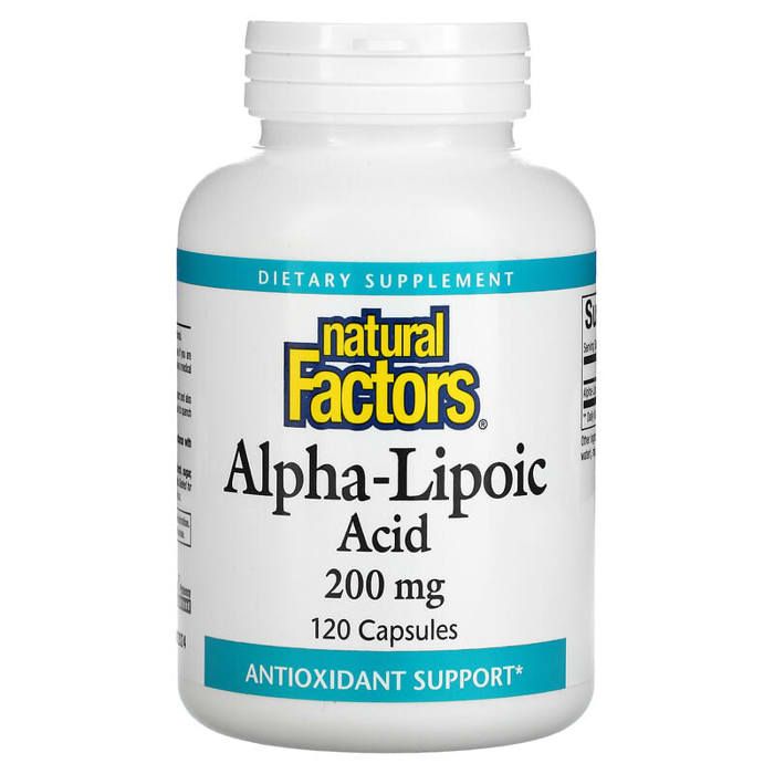 Acide alpha-lipoïque, 200 mg, 120 Gélules