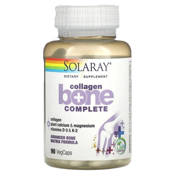 os de collagène complet, formule avancée de matrice osseuse, 90 capsules végétales