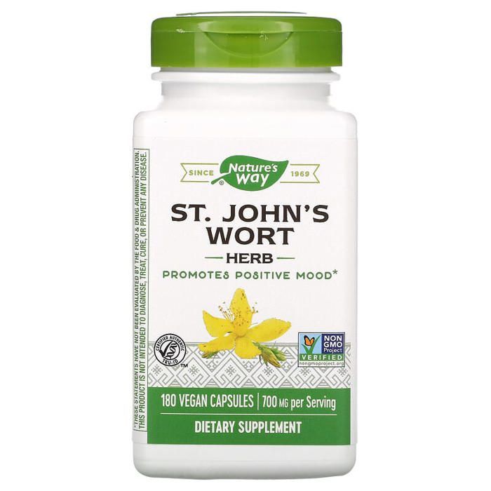 St. John's Wort - Herbe de millepertuis - 180 capsules vegan