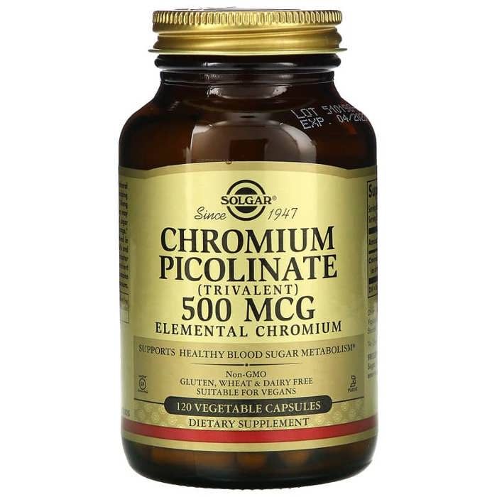 Chromium Picolinate, 500 mcg, 120 Vegetable Caps