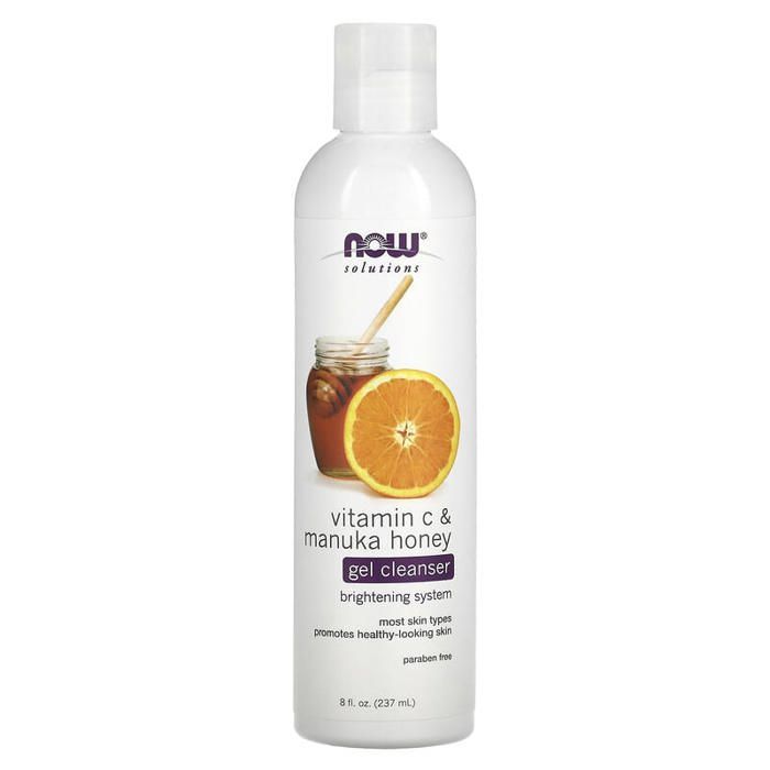 NOW FOODS Solutions, Gel Purifiant, Vitamine C et Miel de Manuka, 237 ml