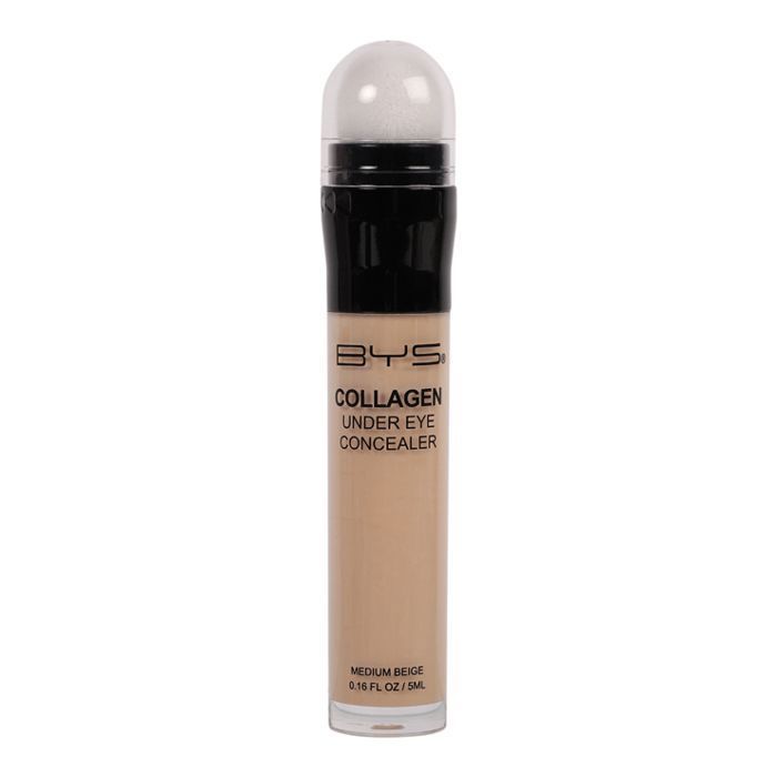Anticerne - BYS - COLLAGEN UNDER EYE CONCEALER - Beige Moyen - Hydratant - Applicateur Éponge